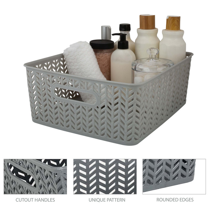 Rebrilliant Plastic Bin Set Wayfair